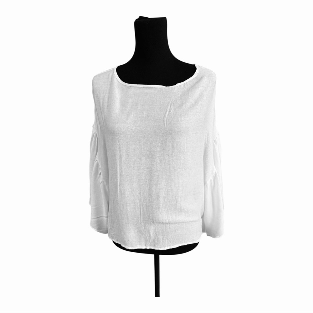 Hackwith Design House white boho blouse Size Large
